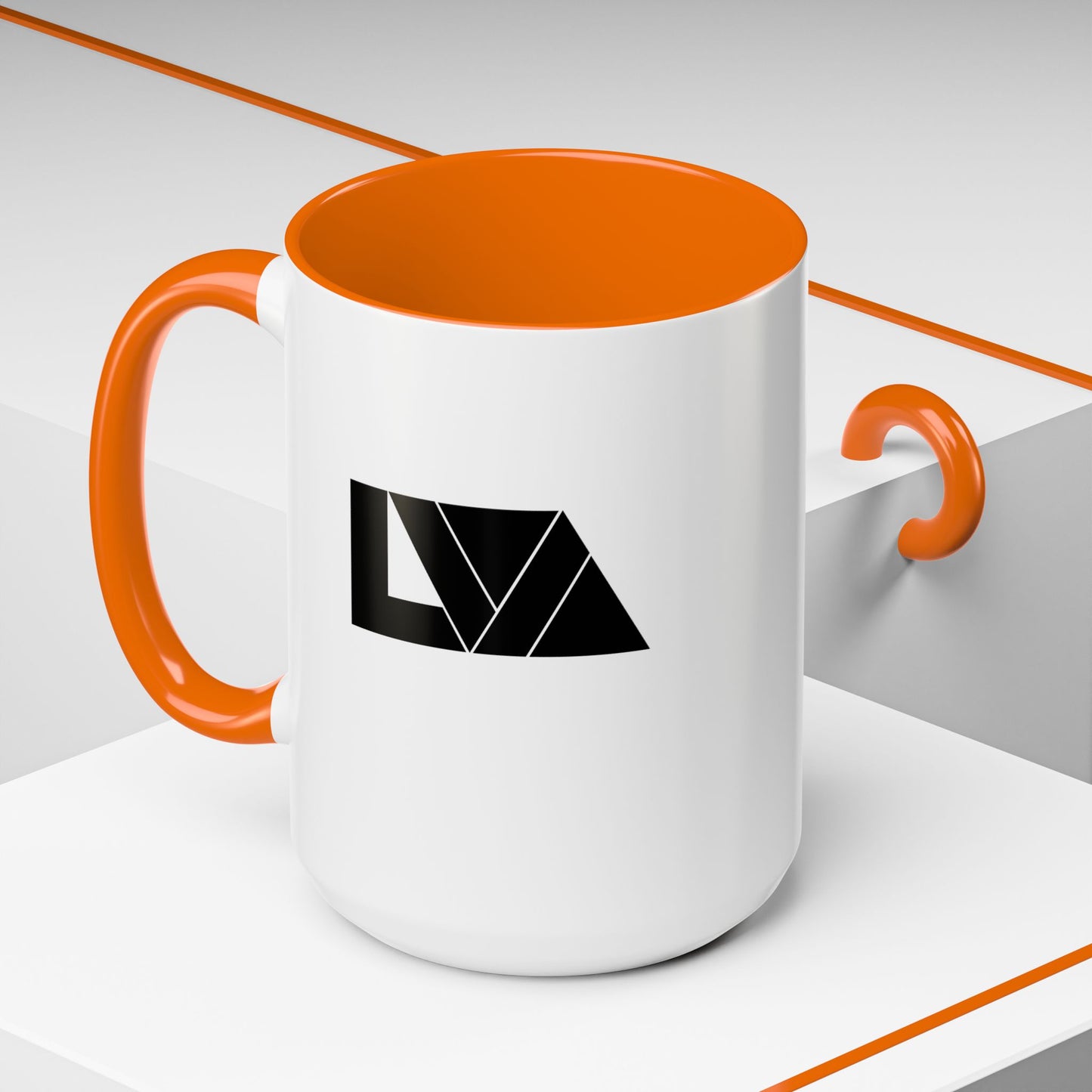Lakeview Coffee Mug, Personalized Gift, Black Accent Mug, Home Decor, Coffee Lover Gift, Inspirational Kitchenware