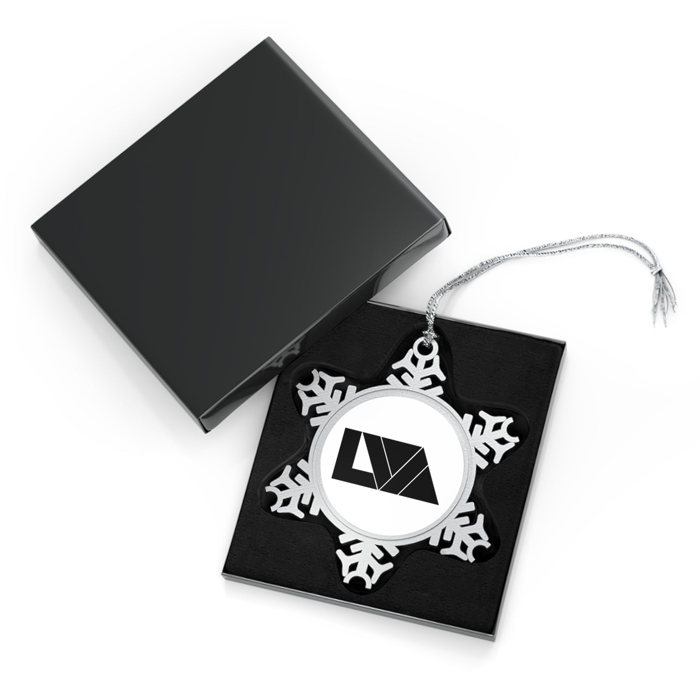 Pewter Snowflake Ornament - Holiday Decor, Christmas Tree Decoration, Personalized Gift, Winter Keepsake, Lake View Ornament