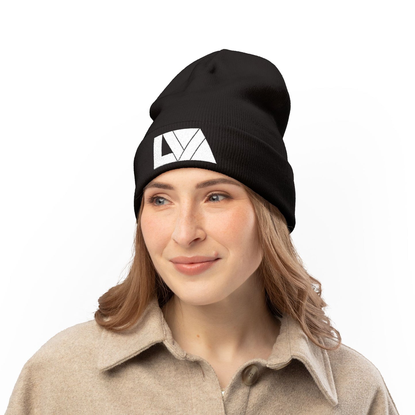 Cozy Lakeview Knit Beanie, Embroidered Winter Hat, Outdoor Accessory, Gift for Him/Her, Ski Trip Beanie