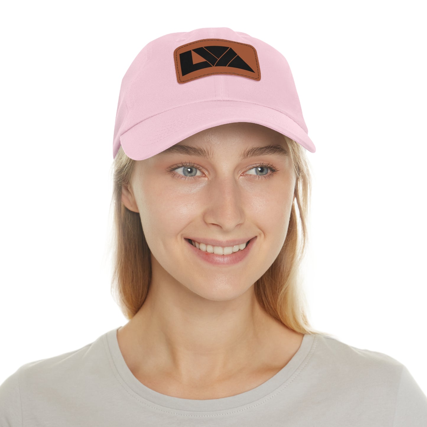 Lakeview Leather Patch Dad Hat, Casual Cotton Cap for Outdoors, Summer Style, Gift for Dad, Unisex Hat for All Occasions
