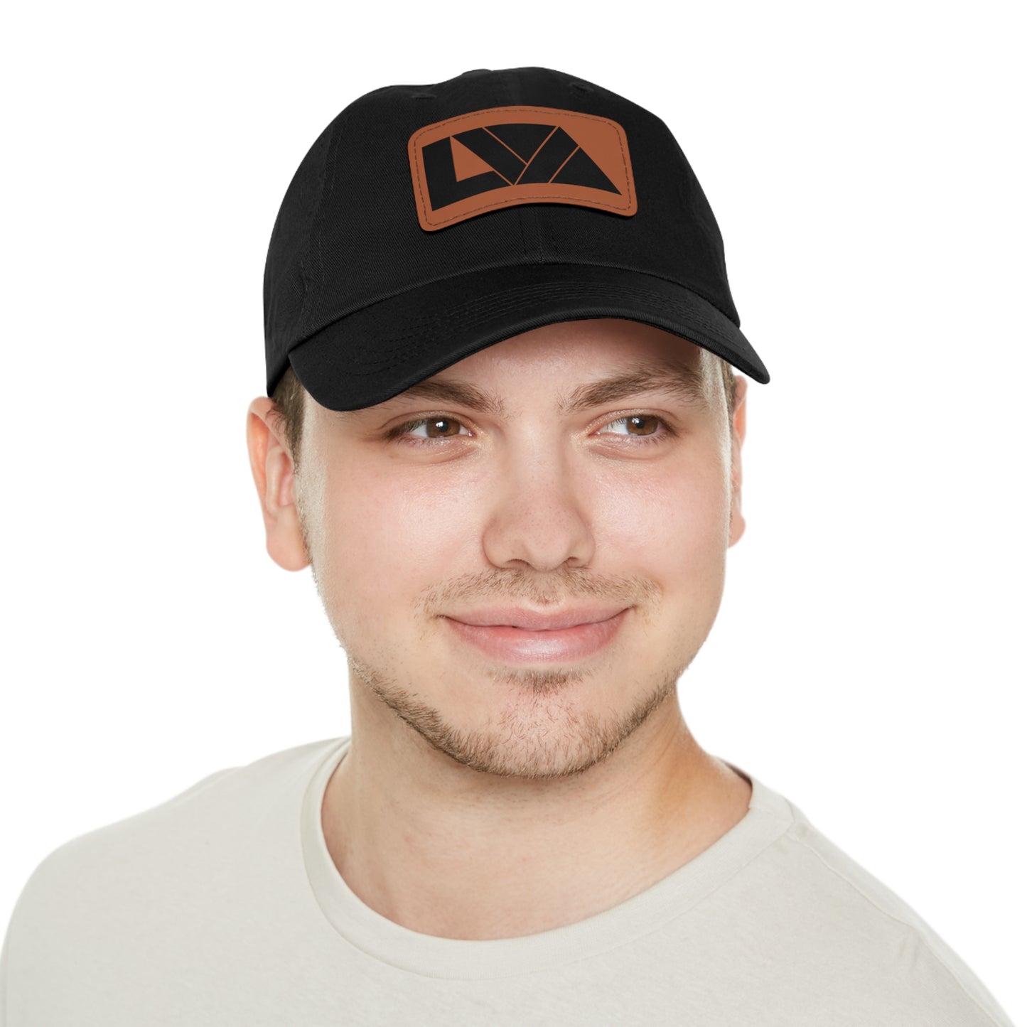 Lakeview Leather Patch Dad Hat, Casual Cotton Cap for Outdoors, Summer Style, Gift for Dad, Unisex Hat for All Occasions