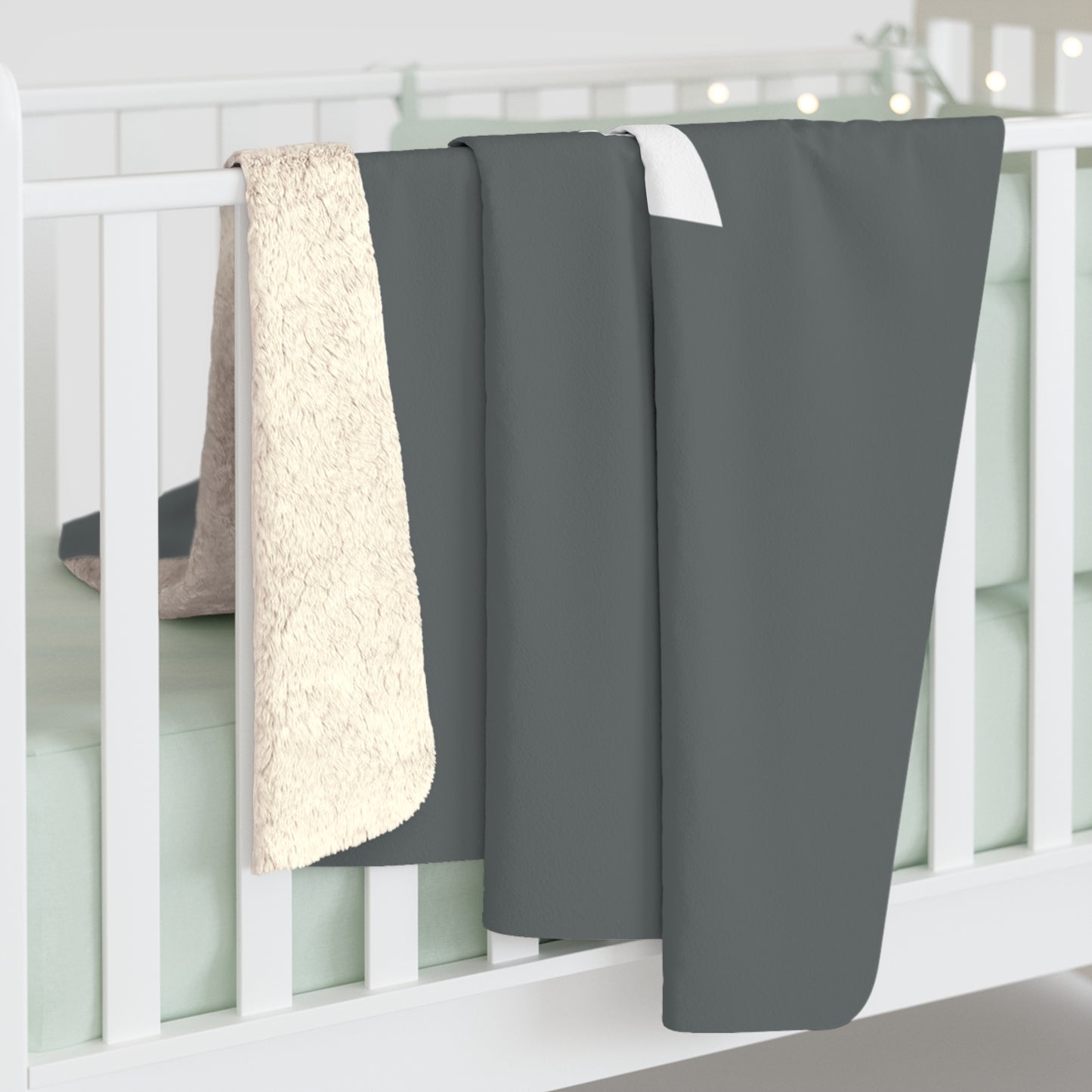 Cozy Sherpa Fleece Blanket - Lakeview Design, Warm Throw for Home, Lounge Blanket, Gift for Friends, Snuggling Up