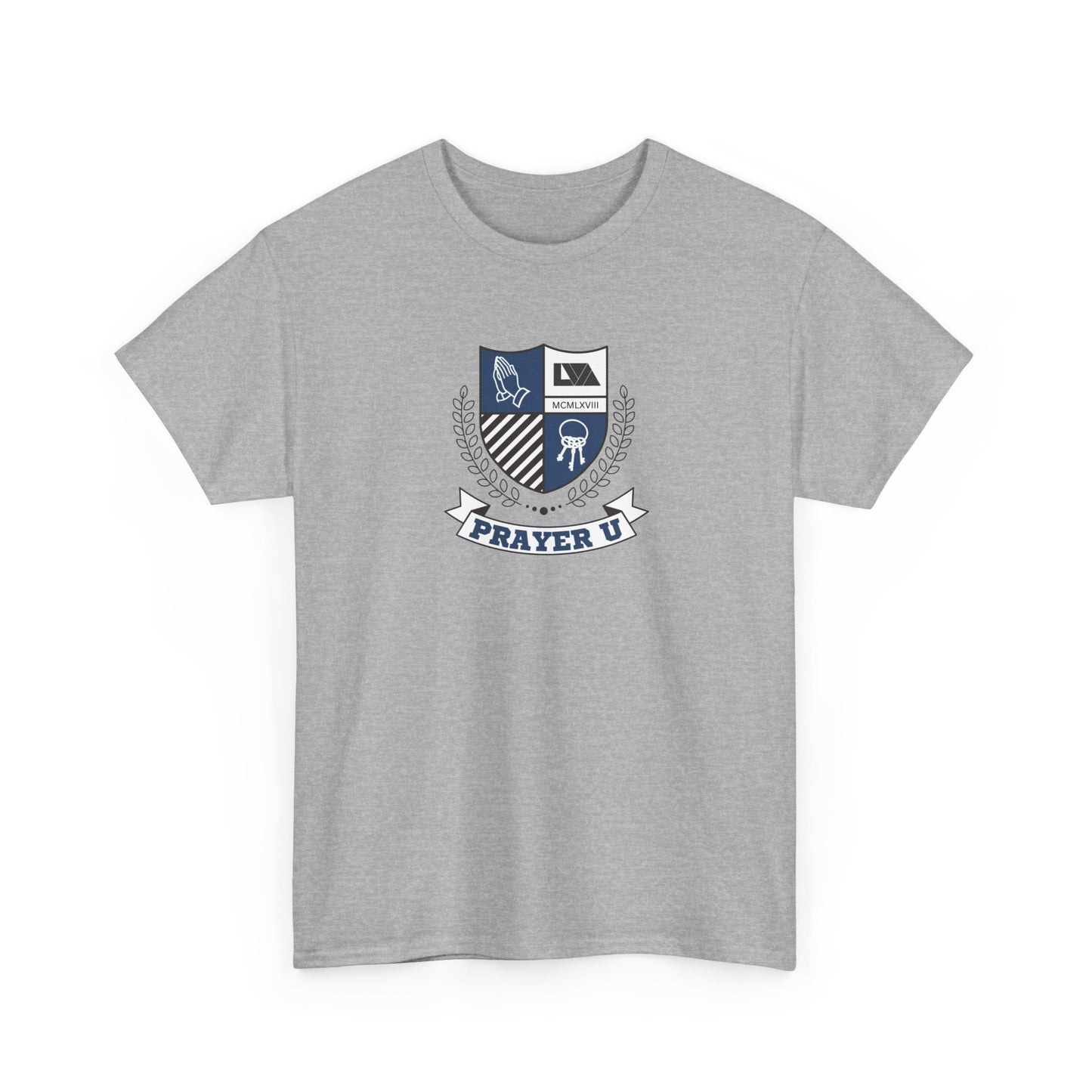 Prayer University Heavy Cotton Tee - Everyday Wear, Graduation Gift, Inspirational Apparel