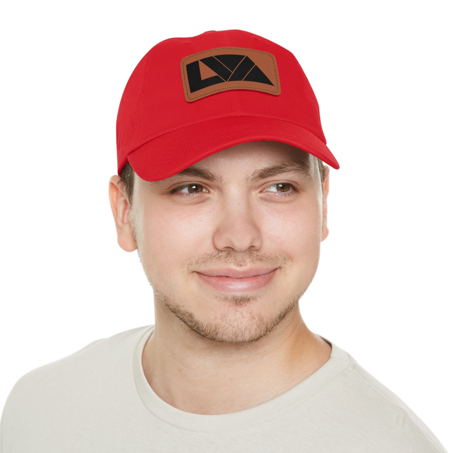 Lakeview Leather Patch Dad Hat, Casual Cotton Cap for Outdoors, Summer Style, Gift for Dad, Unisex Hat for All Occasions