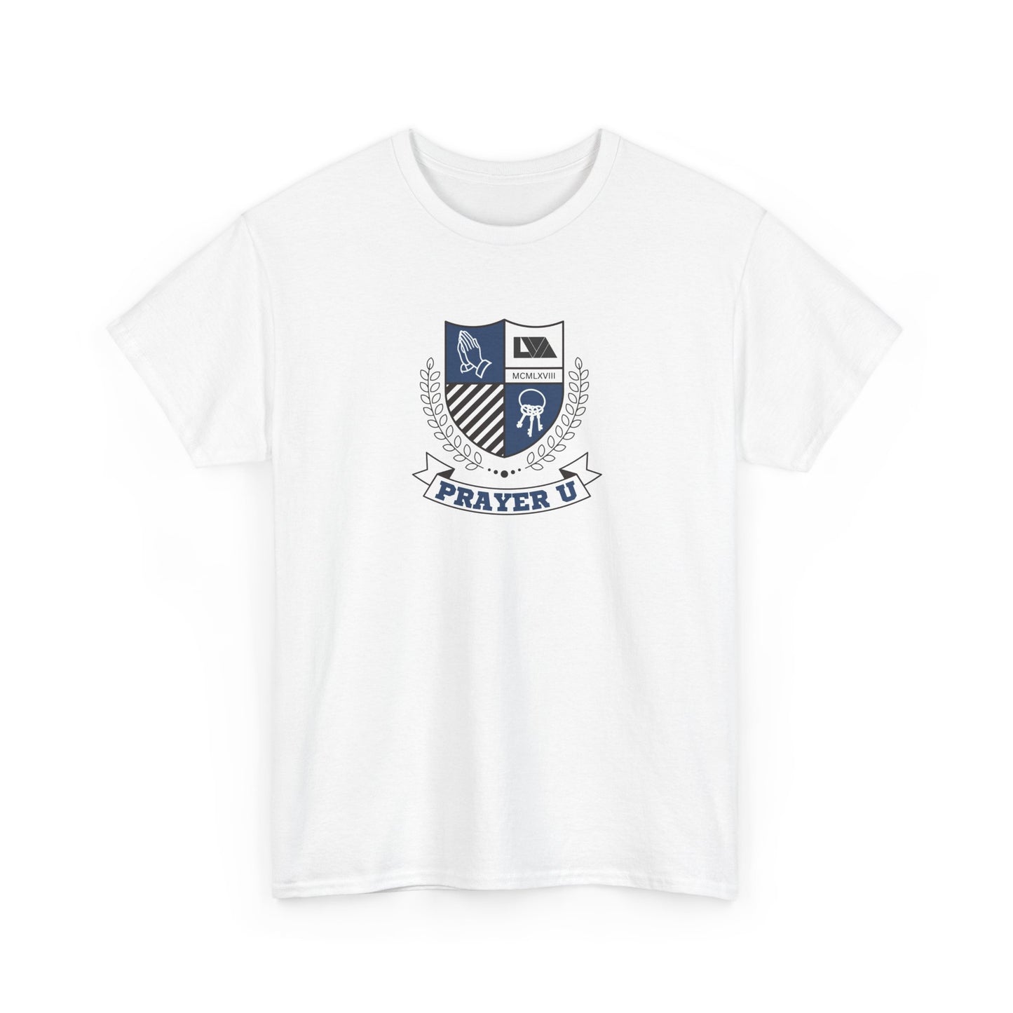 Prayer University Heavy Cotton Tee - Everyday Wear, Graduation Gift, Inspirational Apparel