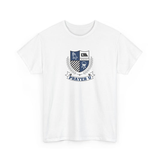 Prayer University Heavy Cotton Tee - Everyday Wear, Graduation Gift, Inspirational Apparel
