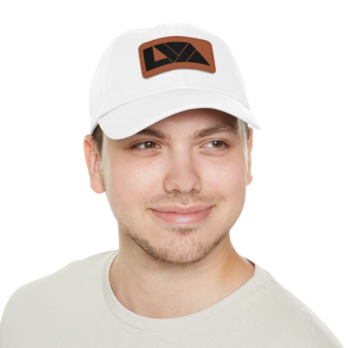 Lakeview Leather Patch Dad Hat, Casual Cotton Cap for Outdoors, Summer Style, Gift for Dad, Unisex Hat for All Occasions