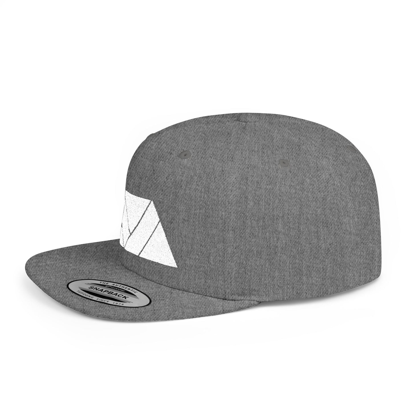 Lakeview Flat Bill Snapback Hat - Trendy Outdoor Cap for Adventure Lovers, Casual Wear, Lake Days, Gift for Nature Enthusiasts