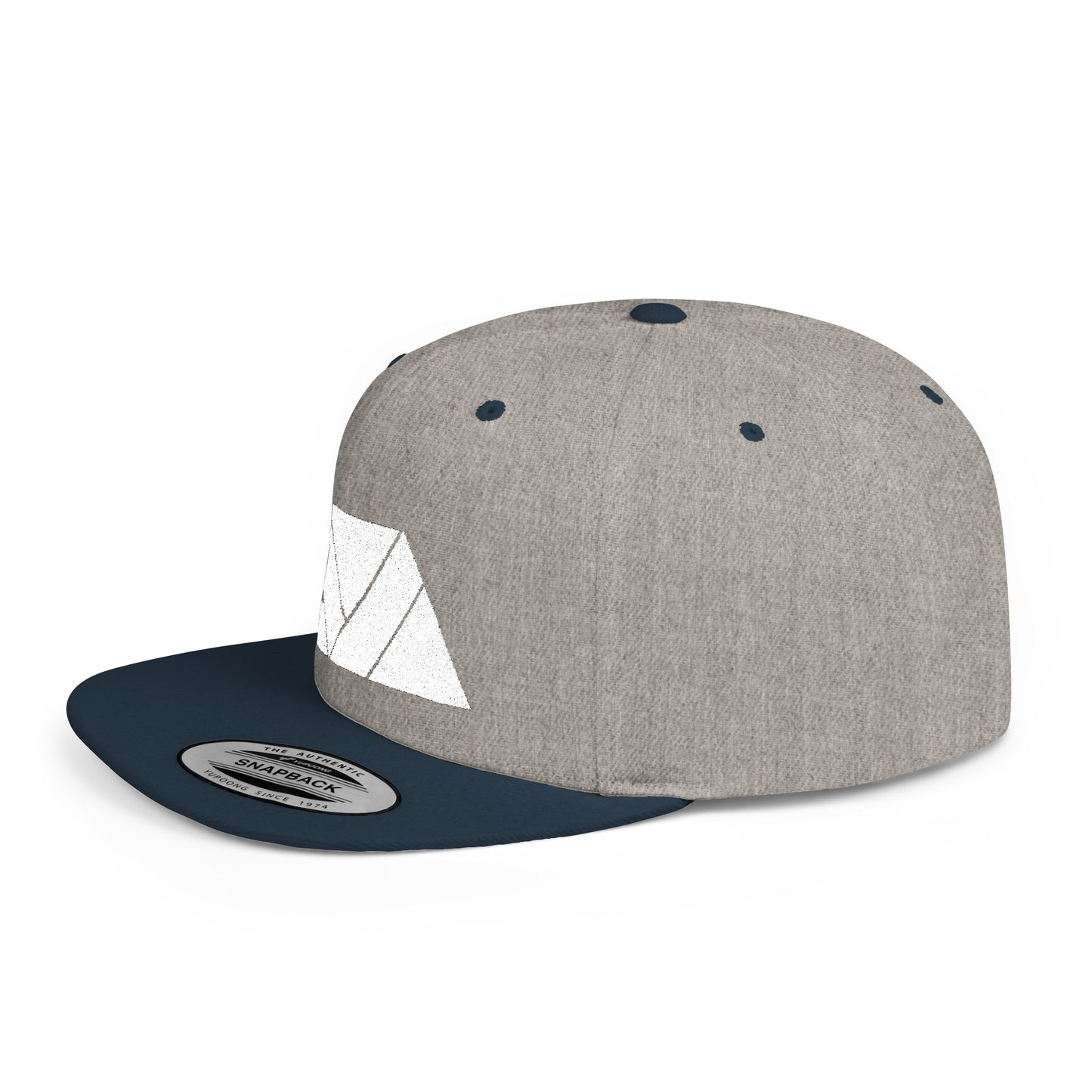 Lakeview Flat Bill Snapback Hat - Trendy Outdoor Cap for Adventure Lovers, Casual Wear, Lake Days, Gift for Nature Enthusiasts