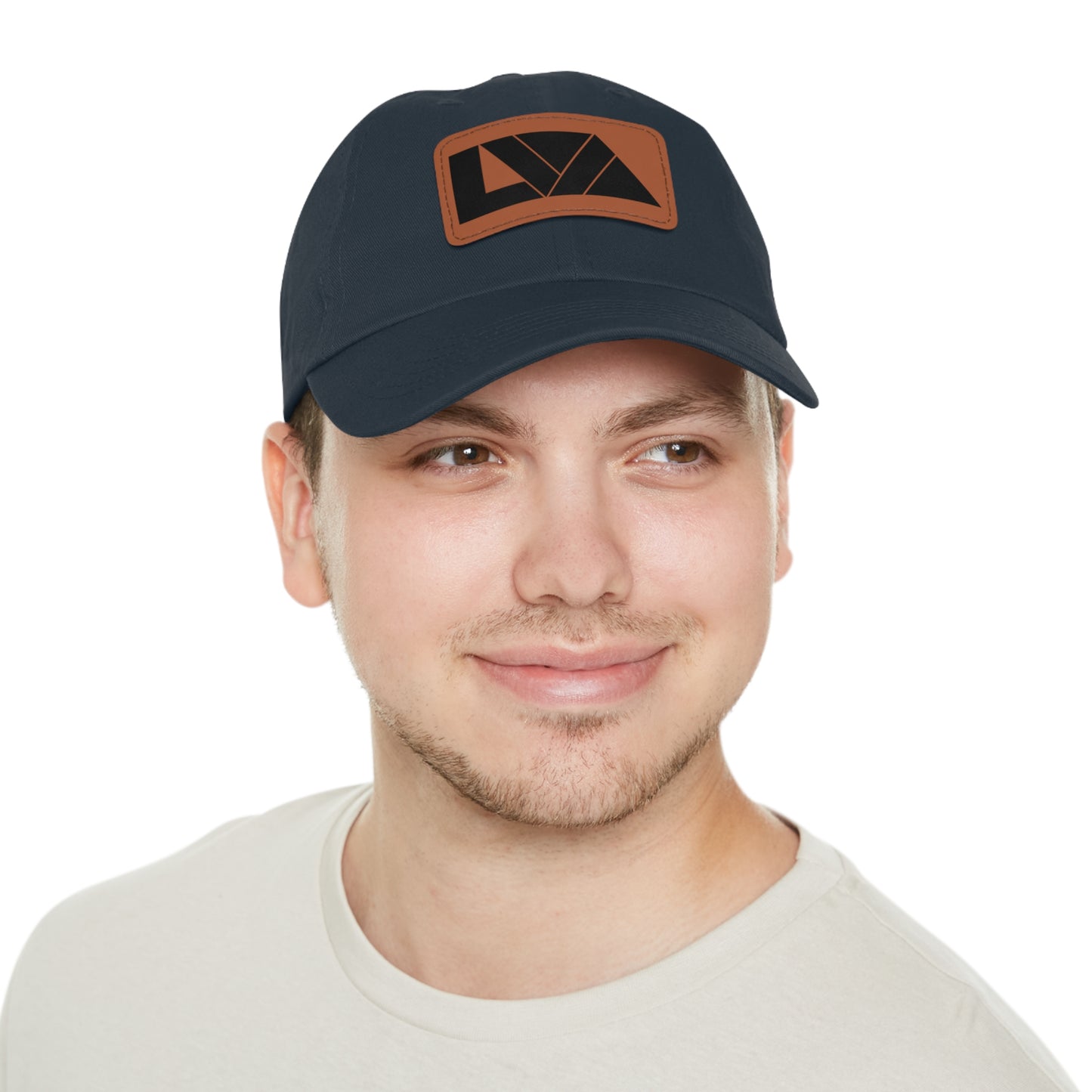 Lakeview Leather Patch Dad Hat, Casual Cotton Cap for Outdoors, Summer Style, Gift for Dad, Unisex Hat for All Occasions