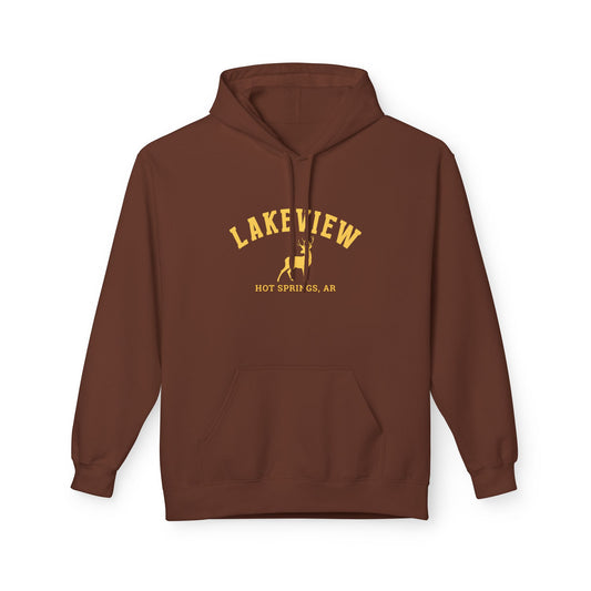 Lakeview Cozy Fleece Hoodie - Perfect for Fall, Travel, Wearable Gift, Outdoor Adventures, Comfortable Style